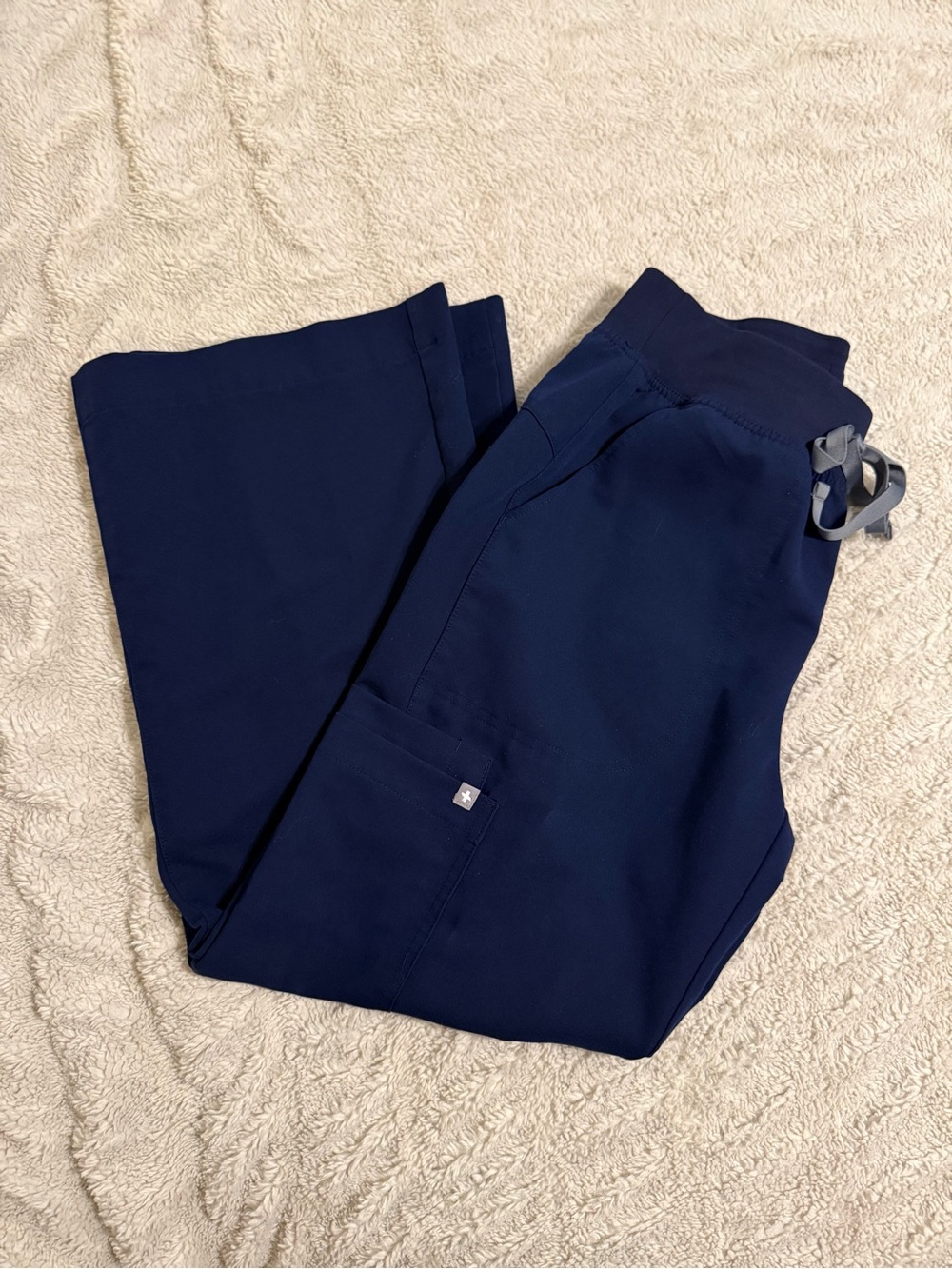 Figs Small Petite Isabel Figs Scrub Pants - Navy Only